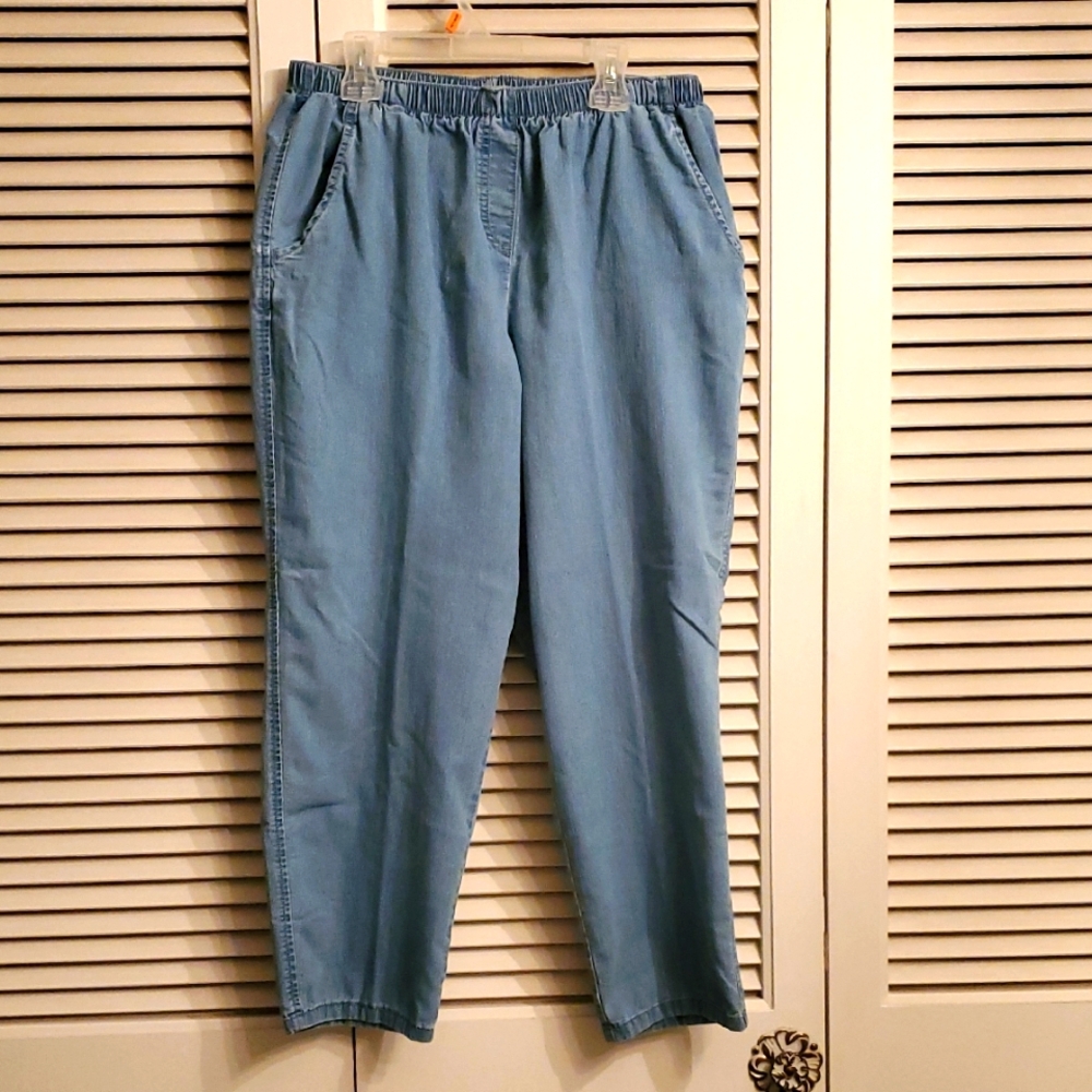 Women's Blue Casual Pull-on Jeans